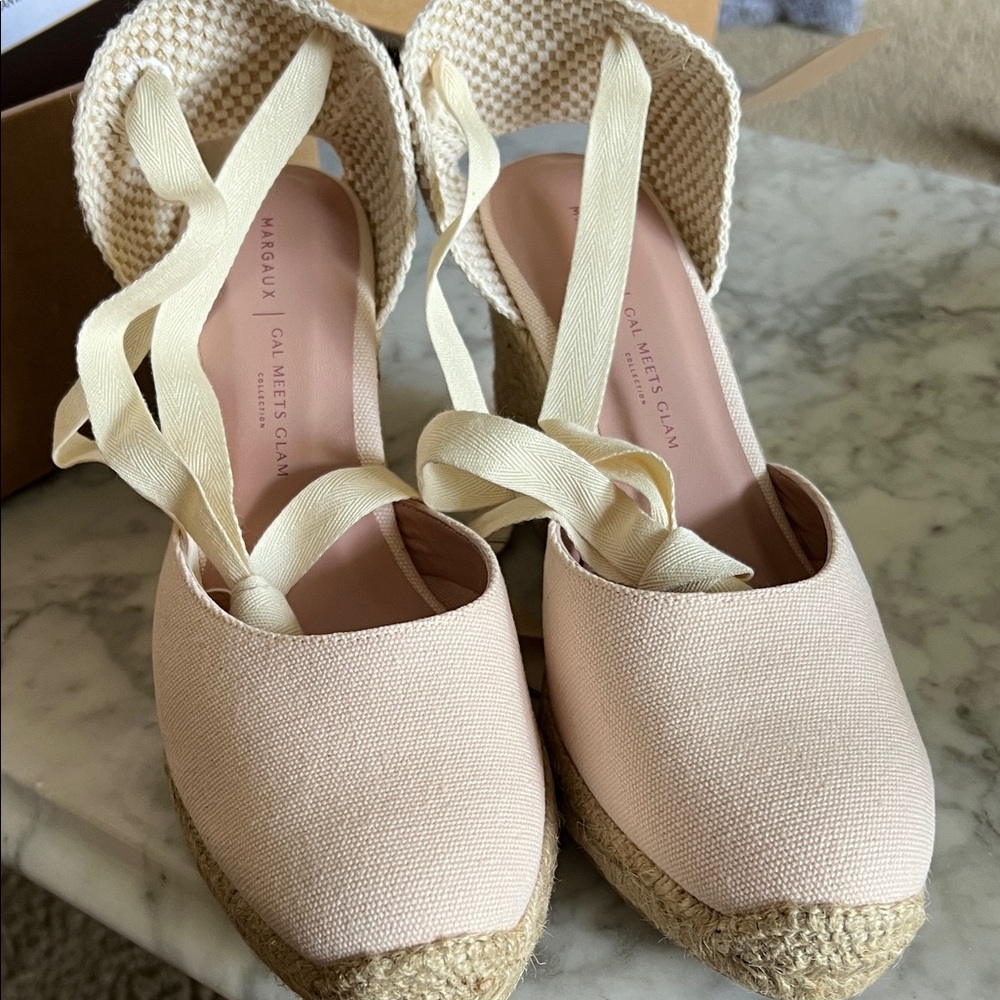 Margaux Gal Meets Glam Collection Blush Espadrille Wedges
